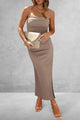 "Soulish Truth Slit Through" Midi Dress
