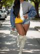 Soulish "Color the Block with a Mix" Knit Sweater